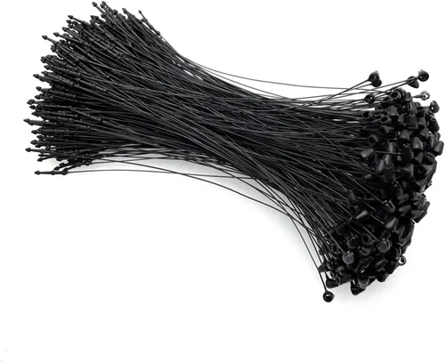5000Pcs Colorful Plastic Snap Lock Pins Security Loop Tag Fasteners for Price Lable(Black)