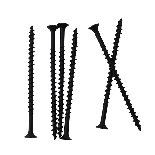 Vista 18 de JEGONFRI 250 tornillos para paneles de yeso #6 × 1 pulgada de alta dureza, negro, rosca gruesa, cabeza Phillips, cabeza avellanada, tornillos negros