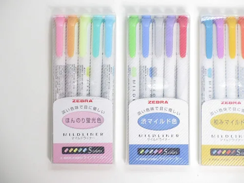 Vista 2 de Zebra mildliner Highlighter Pen Set, 20 Pastel Color Set