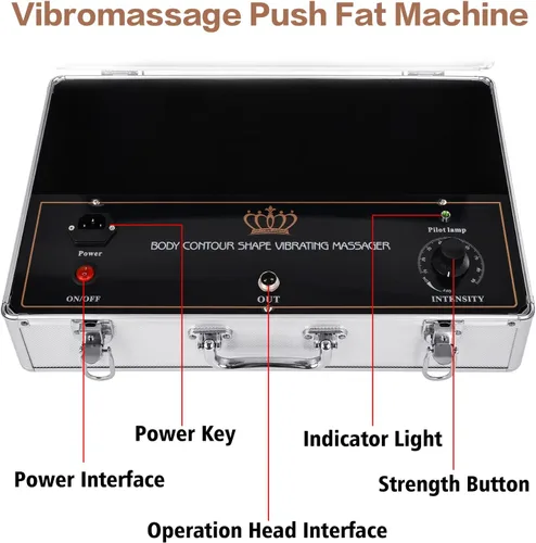 Vista 5 de Masajeador eléctrico de celulitis de vibración, masajeador de mano para eliminar celulitis, masajeador de cuerpo completo, masajeador de celulitis