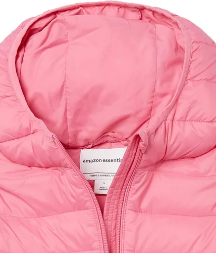 Vista 3 de Tienda Essentials Girls and Toddlers' Lightweight Water-Resistant Packable Hooded Puffer Jacket