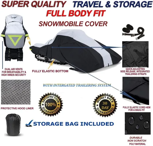 Vista 3 de Funda de seda de nevada de gran calidad para Arctic Cat King 900 2004 y 2005.