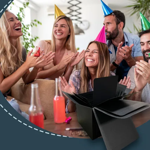 Vista 4 de Jsuslife Caja de regalo para bromas, set de 13 cajas sorpresa anidadas y apilables para bromas, ideal para cumpleaños, bodas, aniversarios