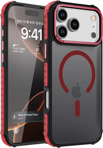 Vista 11 de DEERLAMN Funda Magnética Fuerte para iPhone Air 6.5 Pulgadas, [Compatible con Magsafe] [Protección contra caídas de grado militar] Funda protectora