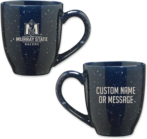 Vista 77 de Rico Industries NCAA UCLA Bruins Royal Blue - Taza de café de cerámica moteada grabada con láser de 16 onzas