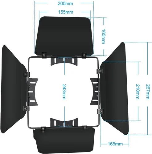 Vista 8 de BETOPPER Puertas de granero para la etapa enciende la luz LC001-H LC200W-H LC200W-H de la etapa de la MAZORCA