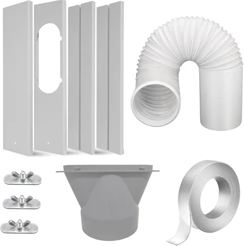 Kit de ventana de aire acondicionado portátil con manguera de escape de 13 cm, sello de ventana universal ajustable para unidad de CA... (13 cm con