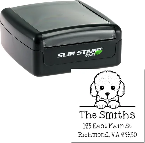 Vista 405 de Sello de alta calidad para cachorros Airedale Terrier – Sello de dirección personalizado – Ideal para los amantes de los perros – Elección de 5