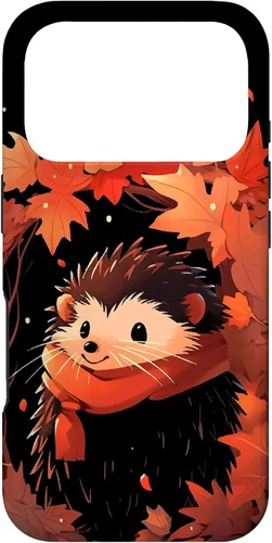 Vista 30 de Hedgehog Autumn Fall Leaves Thanksgiving Case for iPhone 16