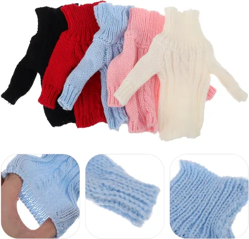 Vista 5 de 5 piezas de punto para disfraz, accesorios de ropa, muñeca para niños, suéter de moda