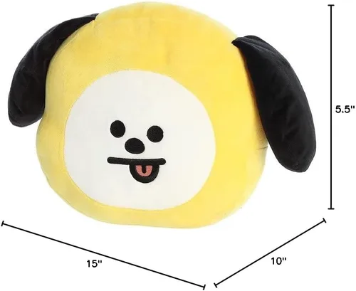 Vista 2 de Aurora Lovable BT21 CHIMMY - Animal de peluche, diversión coleccionable, adorable belleza, amarillo, 15 pulgadas