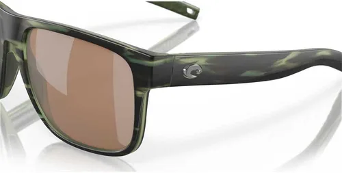 Vista 36 de Costa Man - Gafas de sol con montura negra mate, lentes de espejo verde, 2.323 in
