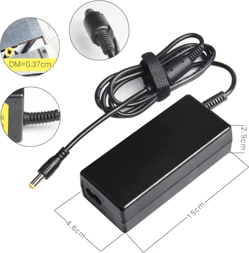 Vista 4 de Adaptador de fuente de alimentación DC 12V 5A con cable de alimentación de 8 divisores para cámara de seguridad CCTV DVR Sistema de vigilancia LED