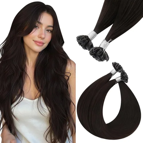 Vista 32 de Easyouth - Extensiones de cabello humano estilo halo con alambre