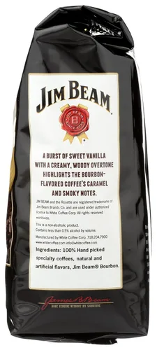 Vista 5 de Jim Beam Bourbon Vanilla Bourbon - Café molido con sabor a bourbon - Bolsa de 12 onzas