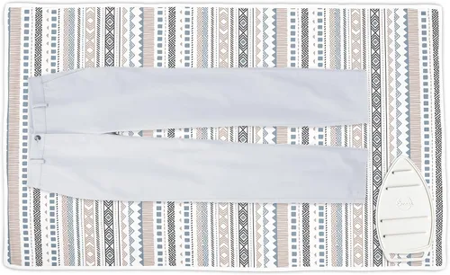 Encasa XO Tapete/Almohadilla de Planchado (Grande 48"x28") con Acolchado de 3mm y Soporte de Silicona para Plancha para Planchado al Vapor en Mesa o