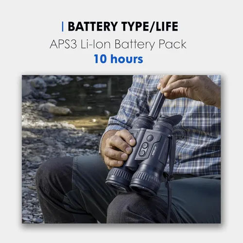 Vista 7 de Pulsar Merger LRF XP50 Binoculares de Imágenes Térmicas con Telémetro Láser