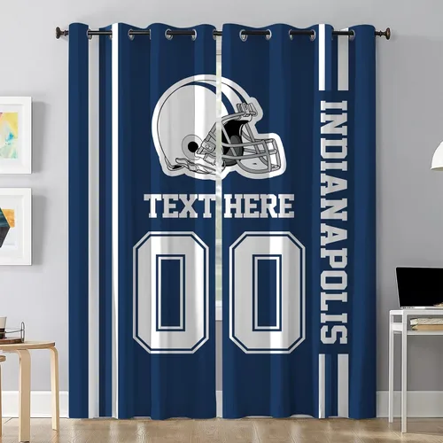 Vista 31 de Cortinas opacas personalizadas Arizona Juego de 2 paneles de cortinas opacas con aislamiento térmico para oscurecer la habitación, añade nombre