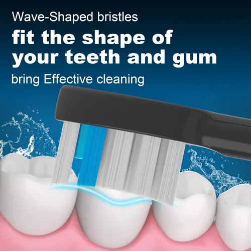 Vista 5 de Paquete de 3 cabezales de repuesto para cepillo de dientes Compatible con WaterPik Sonic Fusion 2.0, cabezal de cepillo de hilo dental FitMount