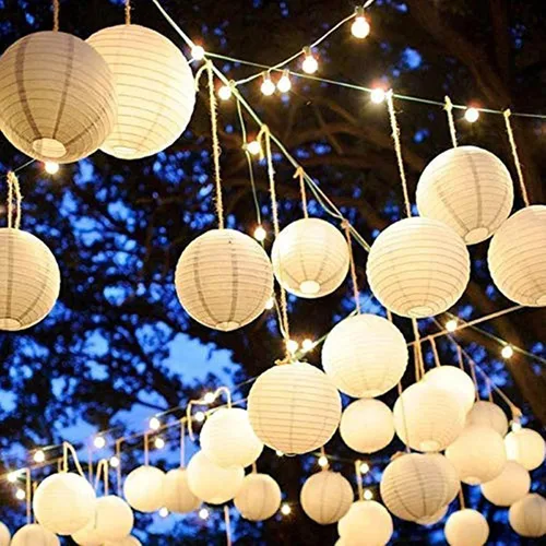 Vista 5 de Yizhet Paquete de 30 luces LED para fiestas, luces de globo LED, luces de decoración para fiestas, mini luces LED impermeables para linterna