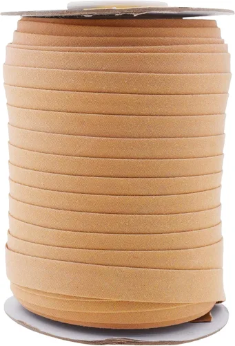 Vista 25 de Cinta bies de doble pliegue para costura, encuadernación, dobladillo, ribetes, parches; por Mandala Crafts.