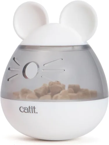 Catit PIXI - Dispensador de golosinas, juguete interactivo para gatos, ratón