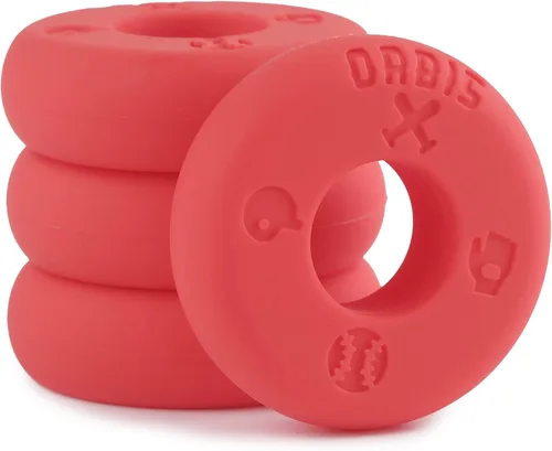 Vista 9 de Orbis - Anillos de estrangulamiento con agarre de bate con iconos de béisbol, paquete de 4, apilador de perilla de murciélago para béisbol juvenil