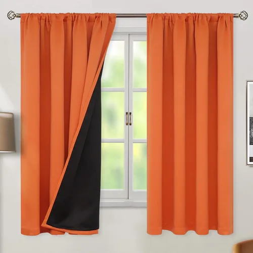 Vista 40 de BGment - Cortinas opacas para sala de estar de 63 pulgadas de largo, juego de 2 paneles, cortinas para oscurecer toda la habitación, cortinas
