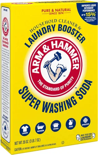 Vista 12 de ARM & HAMMER Washing Soda - Detergente en polvo y carbonato de sodio para lavado de ropa, neutralizador de olores