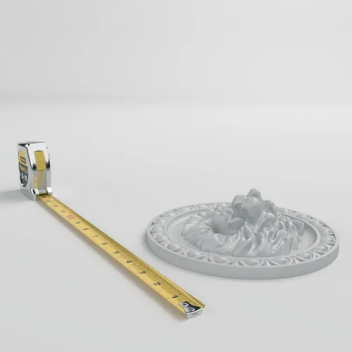 Vista 6 de Ekena Millwork ROS08X08LI Roseta de León, 7 3/4"OD x 2"P, imprimado