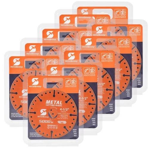 Vista 10 de Rueda de corte de diamante de 3 pulgadas con orificio de eje de 3/8 pulgadas, disco de corte de metal con más de 5000 cortes en barras de refuerzo