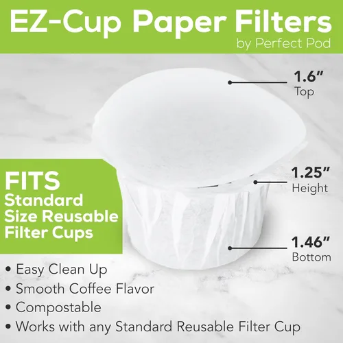 Vista 5 de 4 paquetes de 200 filtros EZ-Cup por Perfect Pod