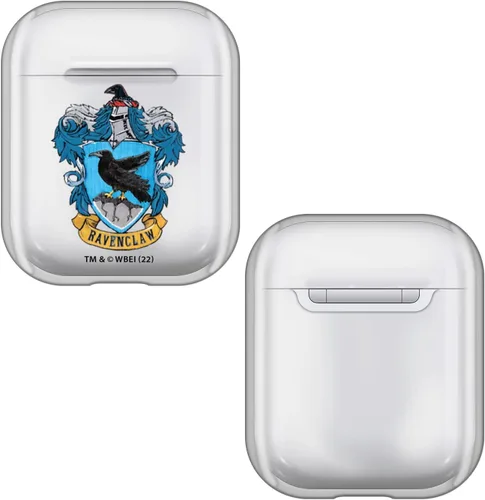 Vista 9 de Head Case Designs Harry Potter Gryffindor Crests and Shields - Funda de carga de cristal duro transparente compatible con Apple AirPods 1 1ª