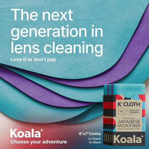 Vista 41 de Koala - Paño de limpieza de lentes Microfibra japonesa Paños de limpieza de lentes Limpiador de lentes Lentes, cámara, auriculares VR/AR