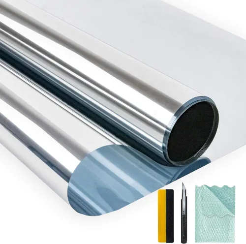 Vista 21 de Bloss Calcomanía para vidrio de adhesión estática. Perfecta para cuartos de baño, recámaras, salas de estar y cocinas Protección de la privacidad