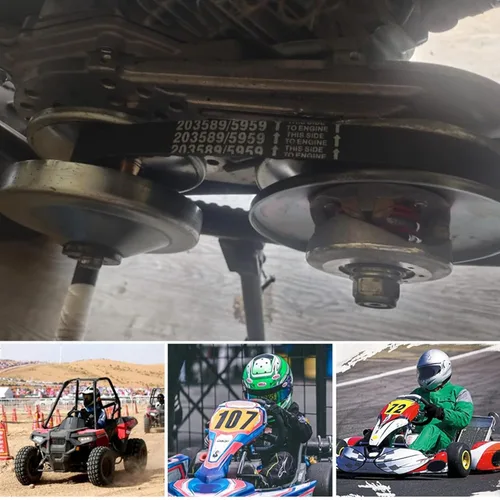 Vista 6 de 3 piezas de correas de transmisión Go Kart Serie 30 que reemplaza Manco 5959 / Comet 203589 - Correa convertidora Trorque duradera