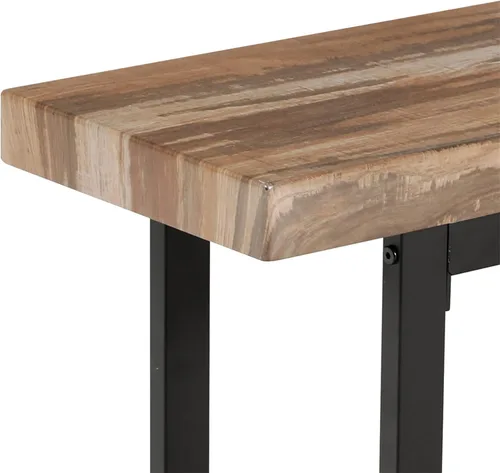 Vista 6 de STHOUYN Par de 2 bancos de comedor de 59 pulgadas para 6-8 personas, bancos de mesa de cocina de interior de granja, banco de cama, banco industrial