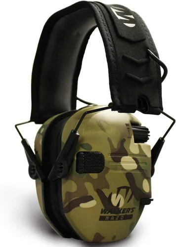 Walker's Razor Slim Ultra Low Profile Compact Design Adjustable Range Shooting Hunting Hearing Protection Electronic Earmuffs