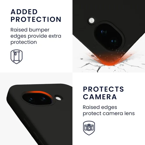 Vista 545 de kwmobile Funda Compatible con Google Pixel 6 Pro - Funda de teléfono de silicona TPU con acabado suave - Azul Arrecife