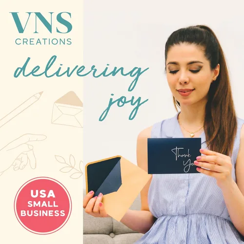 Vista 2 de VNS Creations Paquete de 100 tarjetas de agradecimiento con sobres y calcomanías, elegantes tarjetas de agradecimiento en blanco de 4 x 6 pulgadas