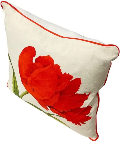 Vista 3 de Spring Tulips Throw Pillow Decorative Cushion Sofa Couch Pillow Home Decor 16x16