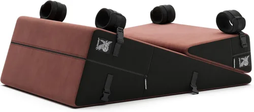 Vista 10 de Liberator Black Label - Juego de cuña/rampa con puño para BDSM y Bondage, microfibra negra, 24 pulgadas