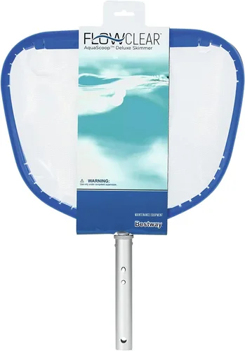 Vista 6 de Flowclear AquaScoop Deluxe - Red de aluminio para piscina con malla duradera Recoge residuos, hojas y suciedad en piscinas