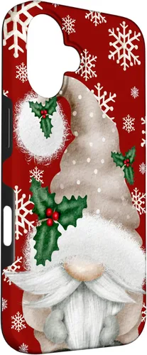 Vista 3 de Aesthetic Snowflake Cute Winter Gnome For Christmas Grandma Case for iPhone 16