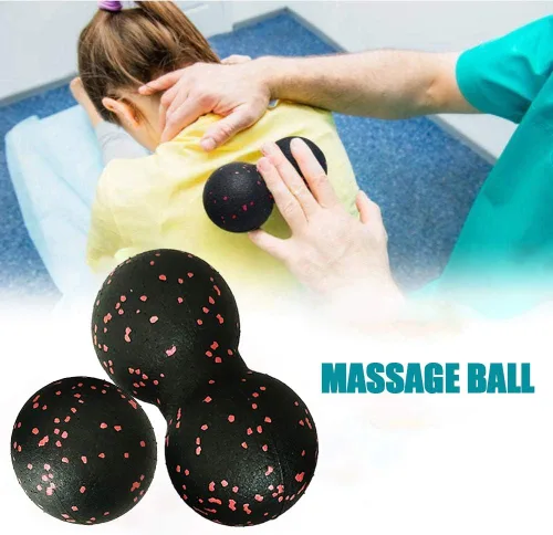 Vista 2 de Bola de masaje de cacahuete – Juego de bolas de masaje para después del ejercicio, juego de bolas de masaje de tejido profundo, rodillo muscular