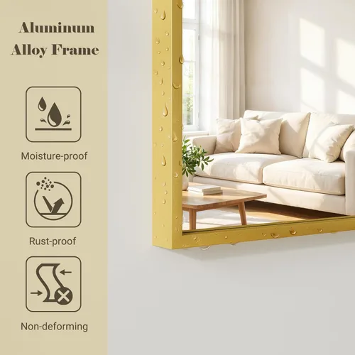 Vista 7 de Espejo de longitud completa de gran tamaño, espejo de piso arqueado de 38 x 77 pulgadas, espejo de cuerpo completo con soporte, espejo