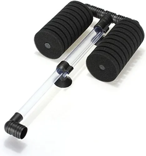 Vista 3 de XY-2822 Bomba de aire Filtro de agua de esponja doble para acuario