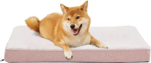 Vista 20 de Cama de Espuma Viscoelástica para Perros Medianos, Camas Refrescantes para Perros Medianos, Cama Ortopédica Lavable para Mascotas para Jaula