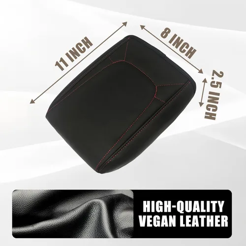Vista 356 de Muslogy Funda para reposabrazos de consola central apta para Chevy Silverado/Tahoe y GMC Sierra/Yukon 2007-2013, cómoda almohadilla