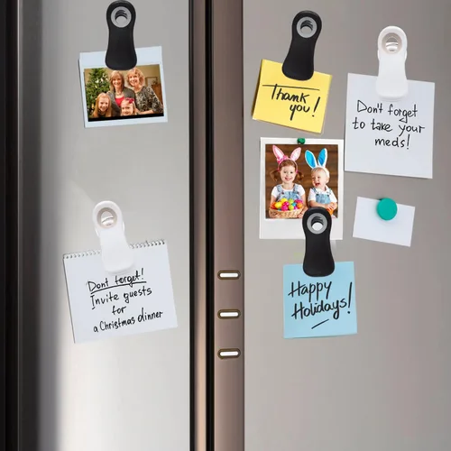 Vista 4 de Clips magnéticos multiusos, clips para chips y bolsas, imanes de refrigerador para pan, aperitivos y bolsas de alimentos